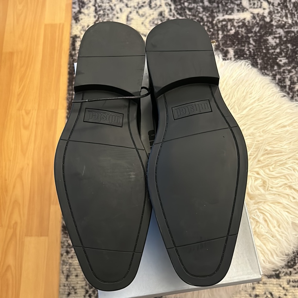 Unlisted a Kenneth Cole production black Piano lace up men dress shoes 9.5 - Picture 7 of 7